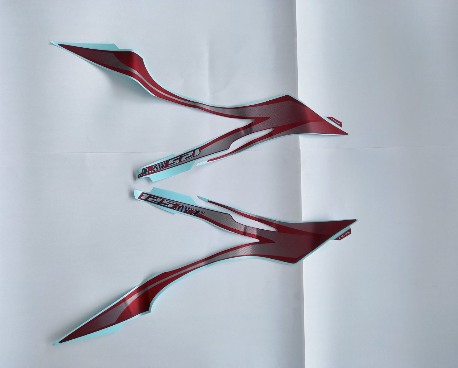 Nro. 11  KIT STICKER DE ASIENTO ROJO  NEGRO