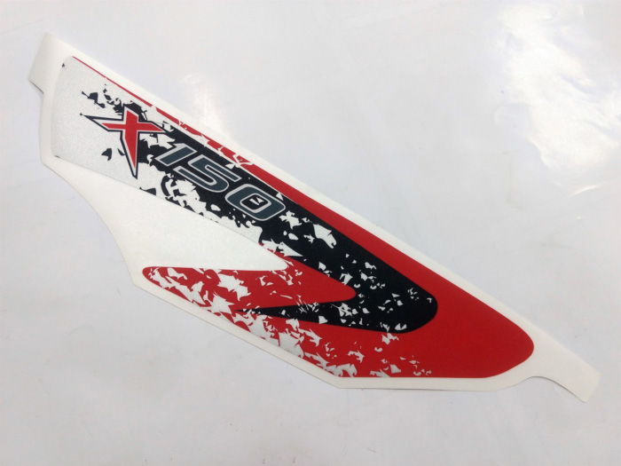 Nro. 7  KIT STICKER CARENADO LATERAL ROJO