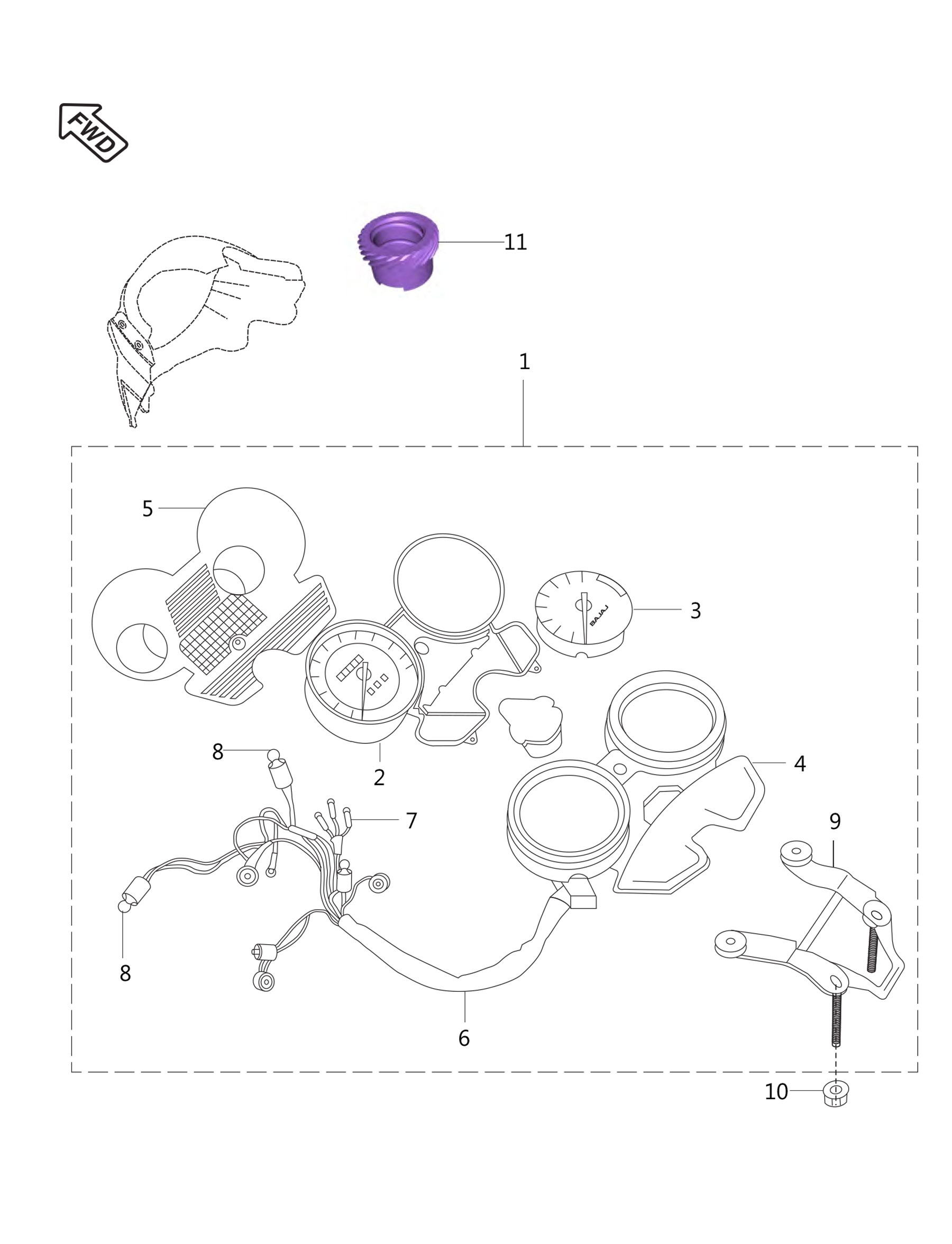 Velocimetro<p>BOXER, BM 150 X UG 2025<p>