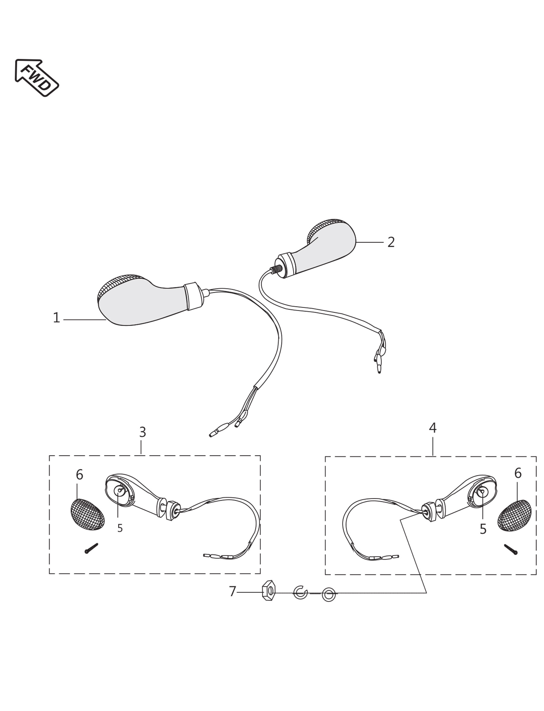 Luces direccionales<p>BOXER, BM 150 X UG 2025<p>