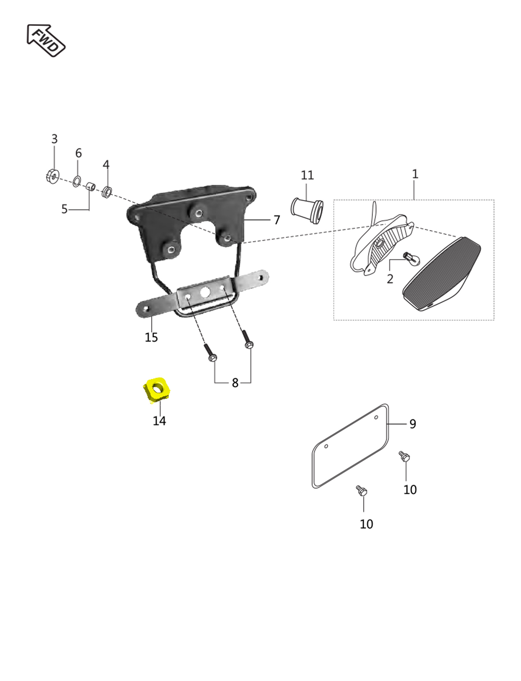 Faro posterior<p>BOXER, BM 150 X UG 2025</p>