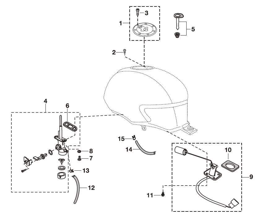 Tanque de combustible<p>PULSAR, PULSAR 180 UG3 2007</p>