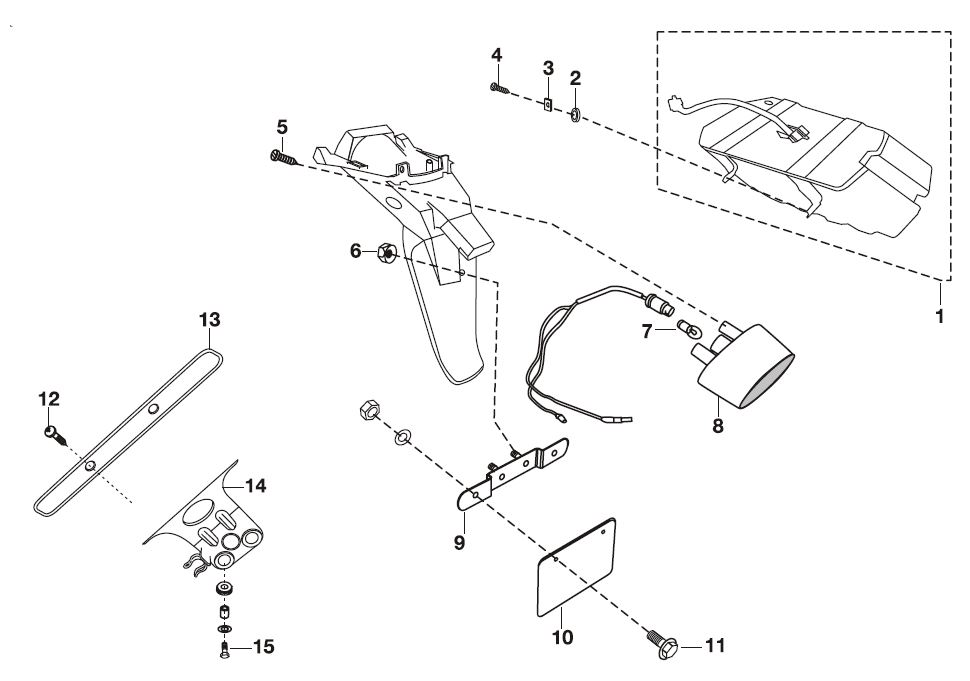 Faro posterior<p>PULSAR, PULSAR 180 UG3 2007</p>