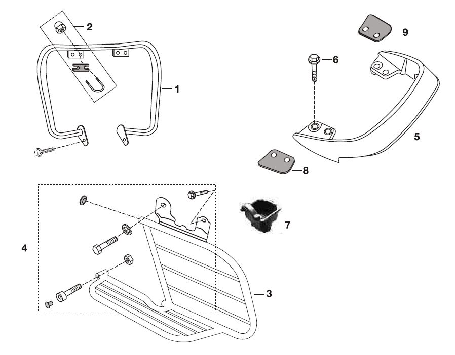 Accesorios / guardas<p>PULSAR, PULSAR 180 UG3 2007</p>